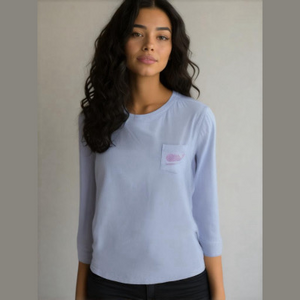 Vineyard Vines Women's Long Sleeve T-Shirt, Heather Blue, Size Small